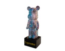 ESCULTURA DECORATIVA OSO ROSA (46x28x80 cm)