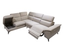 SALA ESQUINERA / RECLINABLE - COLOR BEIGE (342x86 / 226.1x81 cm) DERECHO