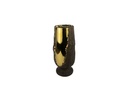 FLORERO CANTARO GRANDE DORADO C/CAFE 11*11*25