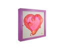 CUADRO LOVE BEIGE C/MARCO 30 X 30 CM