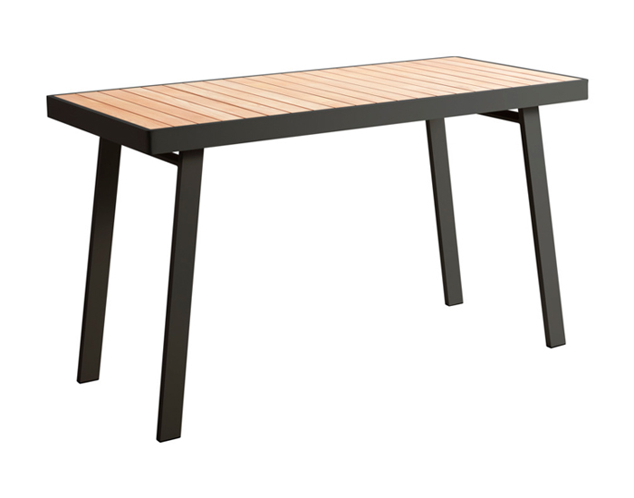 SET MESA DE BAR NOFI PARA JARDÍN CON 6 SILLAS (COLOR NEGRO) - MCH.MES.0536