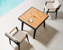 SET COMEDOR EMOTI PARA JARDÍN DE 4 SILLAS CON REPOSABRAZOS
