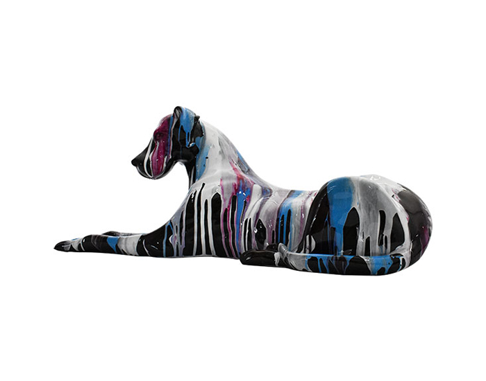 ESCULTURA PERRO MULTICOLOR