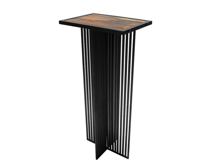 MESA DE BAR TOLIX DE HIERRO COLOR NEGRO (87×29×40cm)