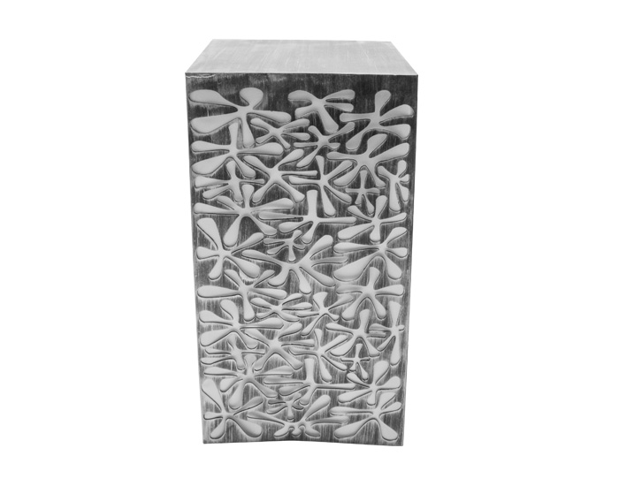 LÁMPARA DE PISO ANEMONAS DE HIERRO COLOR NEGRO (80×40cm)