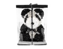 FIGURA DECORATIVA ROSE OSO PANDA CON MOÑO (39.2×30×30cm)
