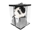 FIGURA DECORATIVA ROSE OSO PANDA CON MOÑO (39.2×30×30cm)