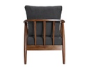 SILLÓN OCASIONAL DE PAROTA FINA CON COJINES DE TELA ELEMENT DARK GREY (86×72×76cm)