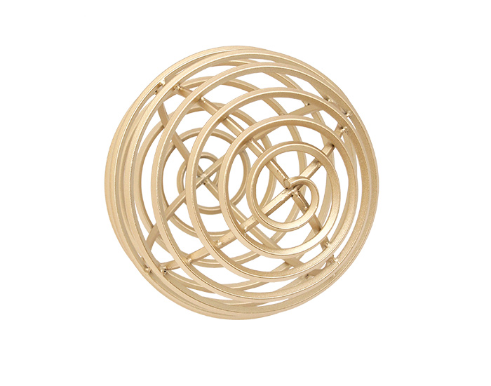 FIGURA DECORATIVA CRESTIN DORADO GRANDE (21cm) - MOD.MCH.FIG.0265