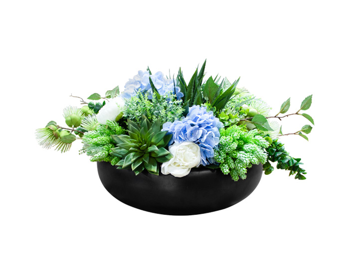 FLORERO FERNANDA VIDRIO DECORATIVO ARTIFICIAL (80×50cm)