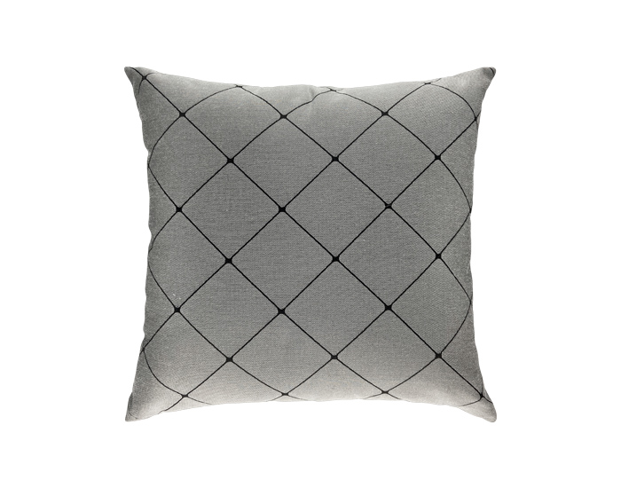 COJÍN ROMBO LINO GRIS (50×50CM)