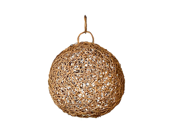 LÁMPARA ESFERA GRANDE ARTESANAL COLGANTE TEJIDO CON MIMBRE NATURAL (70cm) - MOD.MCH.FIG.0331