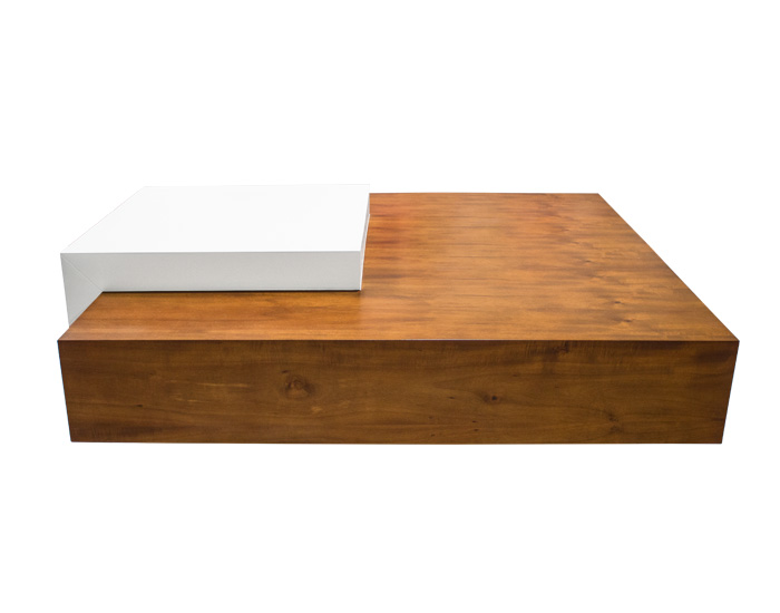 MESA DE CENTRO TULIS MADERA DE PAROTA (39×126×110cm)