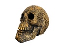 ESCULTURA DECORATIVA CALAVERA GRANDE COLOR DORADO (30×15×45cm) - MOD. MCH.ESC.0236