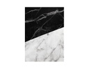 CUADRO LIENZO MÁRMOL MITAD BLANCO Y NEGRO (120×86cm) - MOD. MCH.CUA.0128