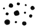 DECORACIÓN DE PARED SET GALAXIA DE CRISTAL NEGRO (12 PZAS) - MOD. MCH.FIG.0404