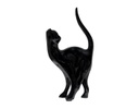 ESCULTURA DECORATIVA GATO FELIX NEGRO (46×11×23cm)