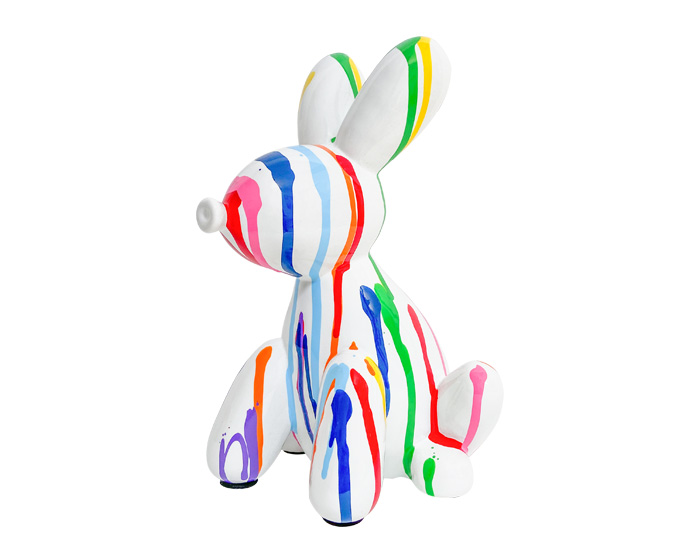 ESCULTURA DECORATIVA CONEJO PETER MULTICOLOR (26×16×16cm)