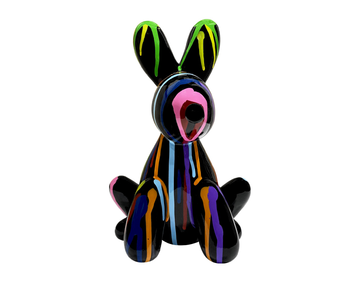 ESCULTURA DECORATIVA CONEJO PETER MULTICOLOR (26×16×16cm)