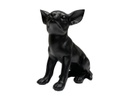 ESCULTURA DECORATIVA PERRO CHIHUAHUA FIDU NEGRO (19×10×16.5cm)