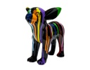 ESCULTURA DECORATIVA CHIHUAHUA PARADO MULTICOLOR (18×14×21cm)