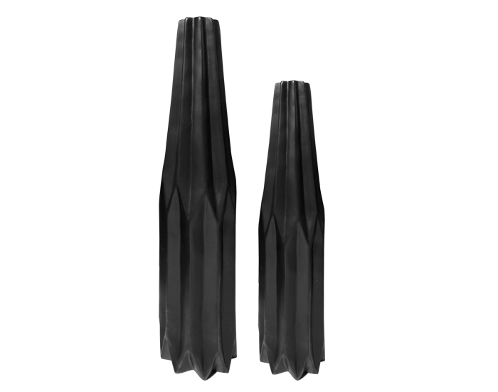 FIGURAS DECORATIVAS JARRONES MADAGASCAR COLOR NEGRO (2 PZAS) - MOD. MCH.JAR.0057