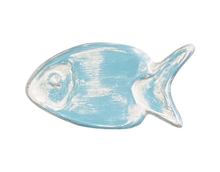 DECORACIÓN DE PARED PEZ TUNNY ACUARIO AZUL CON BLANCO (16×18×4cm) - MOD. MCH.FIG.0366