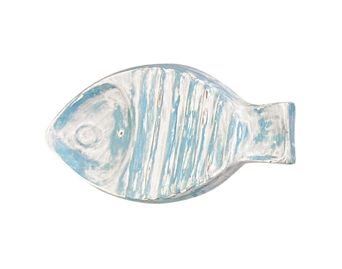 DECORACIÓN DE PARED PEZ DORADA ACUARIO AZUL CON BLANCO (15×30×3.5cm) - MOD. MCH.FIG.0411