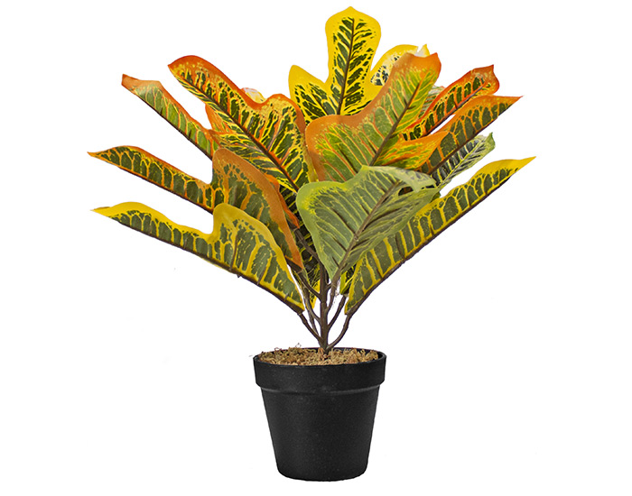 PLANTA ARTIFICIAL CODIAEO MULTICOLOR (40cm)