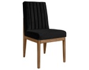 SILLA DE PAROTA TALIA TERCIOPELO NEGRO (94×49×57cm)