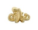 FIGURA DECORATIVA PULPO DORADO (15.5×27cm)