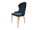 SILLA ZIP COLOR NEGRO CON BASE EN METAL DORADO (97×48×55cm)