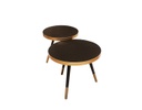 MESAS DE CENTRO FLEETING BASE MADERA SET (2 PZAS)