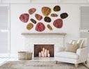 DECORACIÓN DE PARED PIEDRAS ROJAS TERMILAN (13 PZAS)
