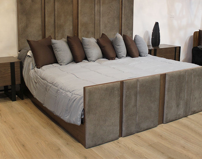 CAMA BEA KING SIZE (CABECERA Y BASE ) (207×196×60cm)