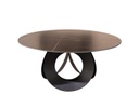 MESA DE COMEDOR REDONDA GRIS  (150×60×75cm)