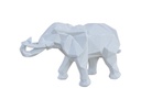 ESCULTURA DECORATIVA ELEPHANT BLANCO (27×10×17cm)