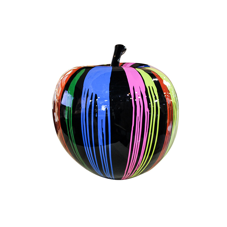 ESCULTURA DECORATIVA APPLE MULTICOLOR GRANDE (50×50×50cm)