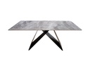 MESA DE COMEDOR TRIÁNGULO GRIS (160×80cm)