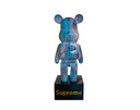 ESCULTURA DECORATIVA OSO ROSA (46x28x80 cm)
