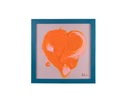 CUADRO LOVE RED C/MARCO 30 X 30 CM