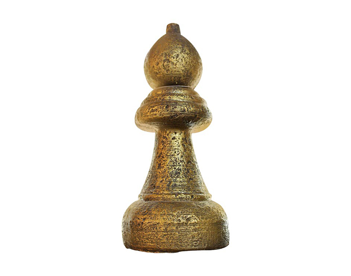 FIGURA DECORATIVA ALFIL DE AJEDREZ VINTAGE (26×12cm)