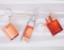 SET DIFUSOR DE FRAGANCIA AROMA NARANJA Y VAINILLA (3 PZAS)