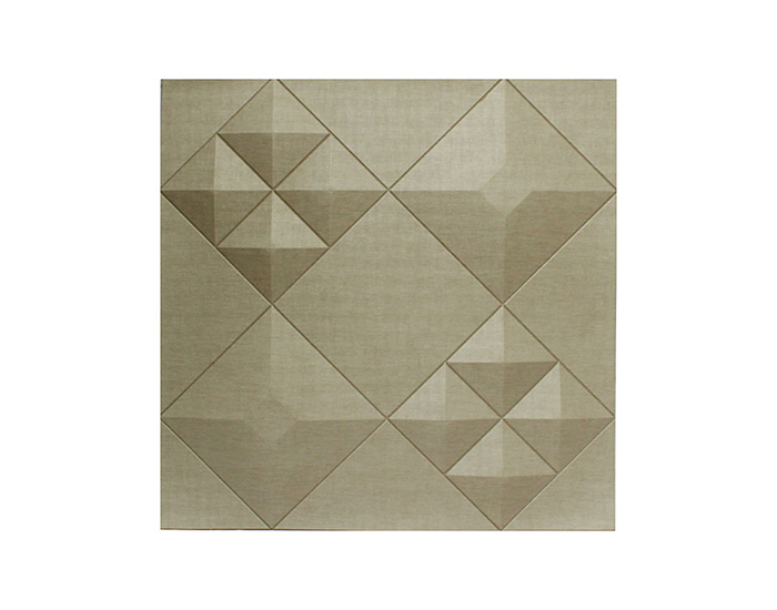 PANEL 3D DAVE 326 ROMBOS COLOR CHAMPAGNE (60×60cm)