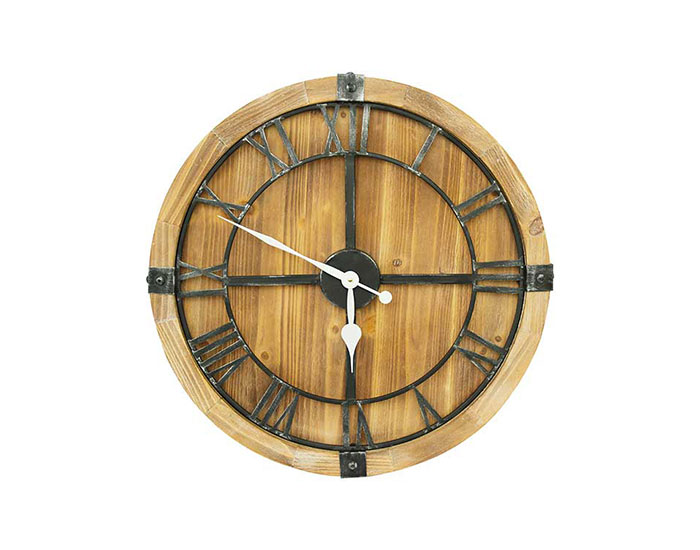 RELOJ DE PARED CATHY MADERA NOGAL (60×4.7cm)