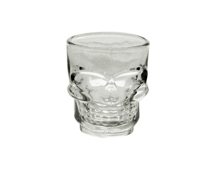 SHOTS TEQUILEROS GIORGIO CRISTAL FORMA DE CALAVERA (4 PZAS)