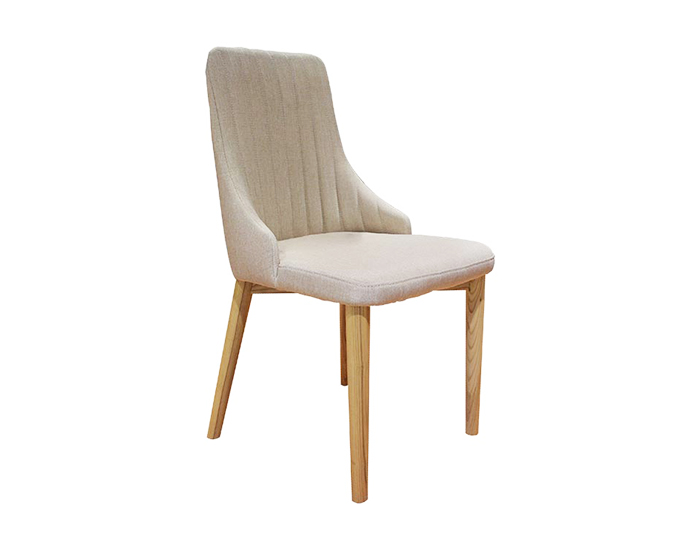 SILLA ALMERIA COLOR BEIGE CON MADERA NATURAL (96×55×61.5cm)