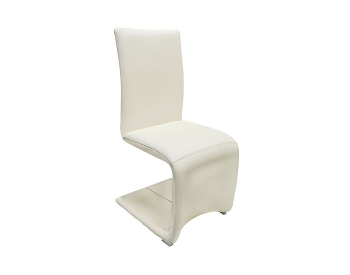 SILLA TERUEL COLOR BEIGE PIEL BÚFALO (93×45×55cm)