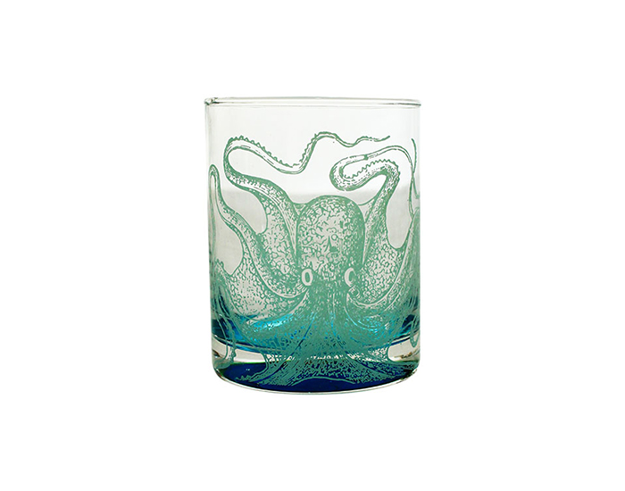 VASO OLD FASHIONED DANTE BASE DE COLOR CON OCTOPUS