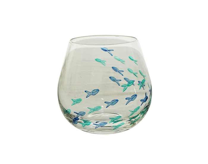 VASO DE VINO VARGELLAS CON PECES